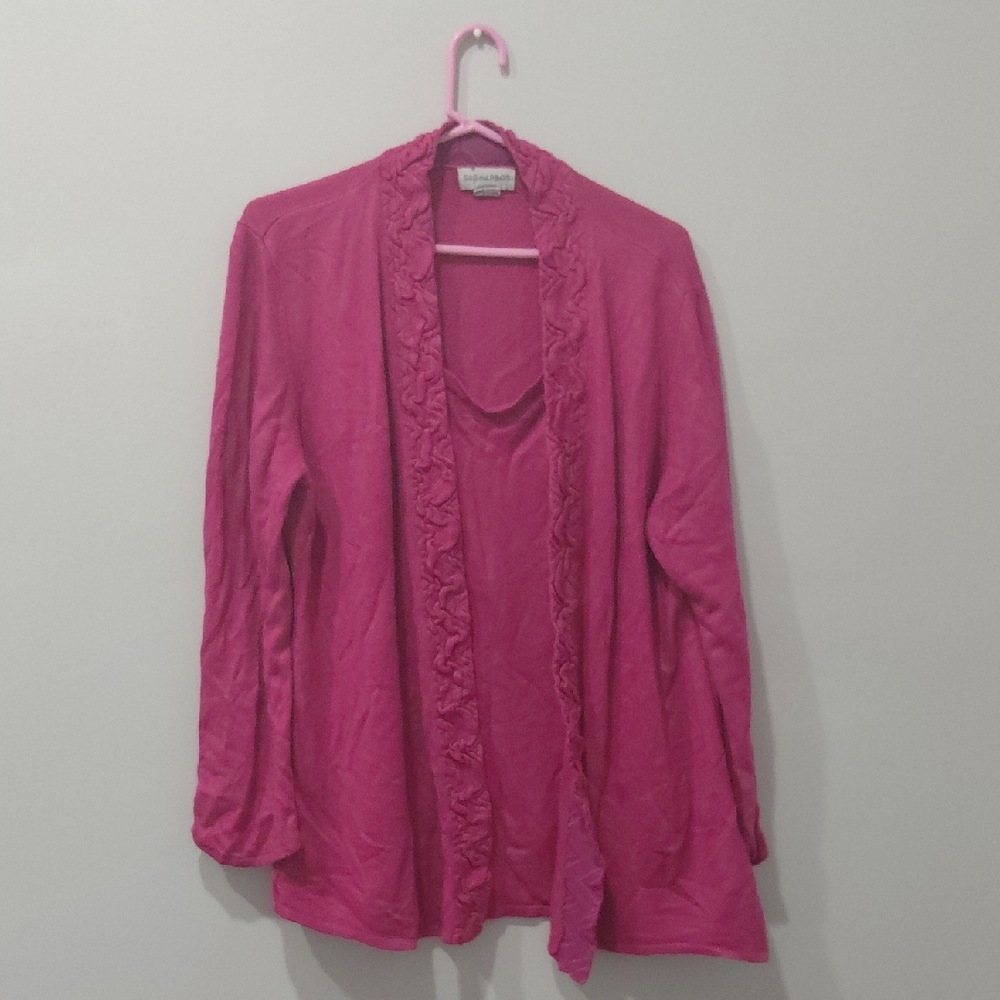 Coldwater Creek Fuchsia Cardigan Sweater